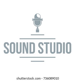 Stereo studio logo. Simple illustration of stereo studio vector logo for web