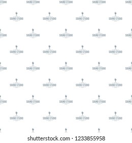 Stereo studio pattern vector seamless repeat for any web design