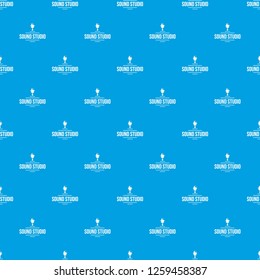 Stereo studio pattern vector seamless blue repeat for any use