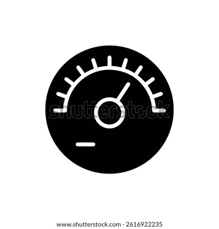 Stereo Tuner Dial Black Icon 1990s Fill Minimal