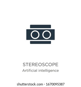 Stereoscope icon vector. Trendy flat stereoscope icon from augmented reality collection isolated on white background. Vector illustration can be used for web and mobile graphic design, logo, eps10