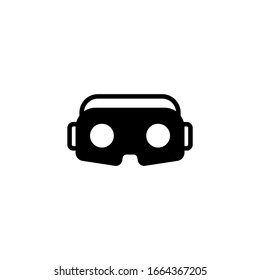 Stereoscope  vector icon in black solid flat design icon isolated on white background
