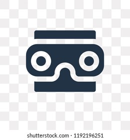 Stereoscope vector icon isolated on transparent background, Stereoscope transparency concept can be used web and mobile