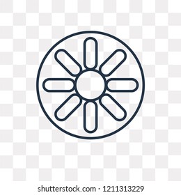 Stereoscope vector outline icon isolated on transparent background, high quality linear Stereoscope transparency concept can be used web and mobile