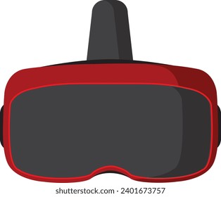Stereoscopic 3d vr illustration. Vector virtual digital cyberspace technology. Innovation device