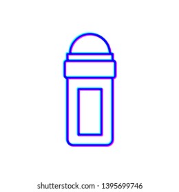Stereoscopic image Deodorant vector icon. Cosmetic concept