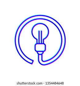 Stereoscopic image Ecology energy icon design