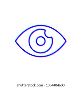 Stereoscopic image Eye icon. Element of web, minimalistic for mobile concept and web apps icon.