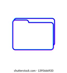 Stereoscopic image Folder Icon for your web site design