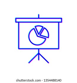Stereoscopic image Marker board for office. Business concept