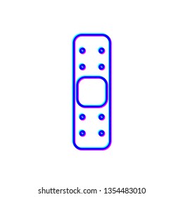 Stereoscopic image Medicine patch icon. Healthcare symbol