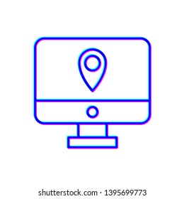 Stereoscopic image Package tracking icon