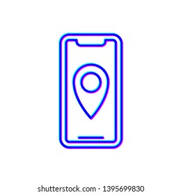 Stereoscopic image Package tracking icon