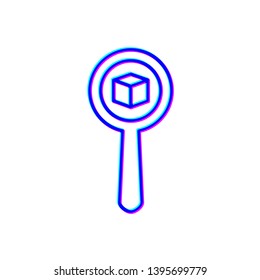 Stereoscopic image Parcel or order tracking illustration, parcel search