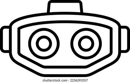 Stereoscopic vector icon. Can be used for printing, mobile and web applications.