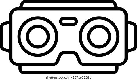 Stereoscopic vector icon. Can be used for printing, mobile and web applications.