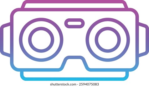 Stereoscopic vector icon. Can be used for printing, mobile and web applications.