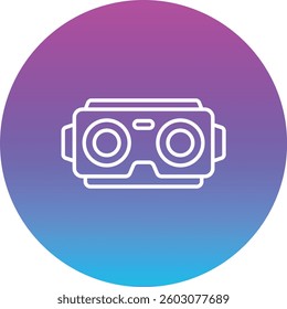 Stereoscopic vector icon. Can be used for printing, mobile and web applications.