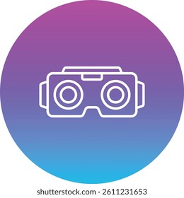 Stereoscopic vector icon. Can be used for printing, mobile and web applications.
