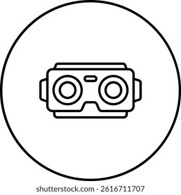 Stereoscopic vector icon. Can be used for printing, mobile and web applications.