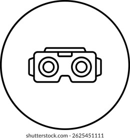Stereoscopic vector icon. Can be used for printing, mobile and web applications.