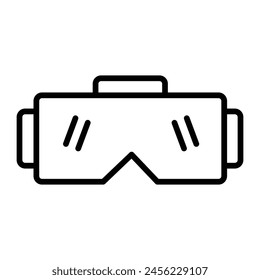 Icon-Design der stereoskopischen Vektorgrafik