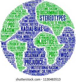 Stereotypes Word Cloud On A White Background. 