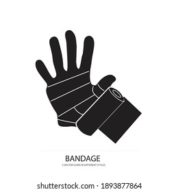 sterile bandage vector type icon