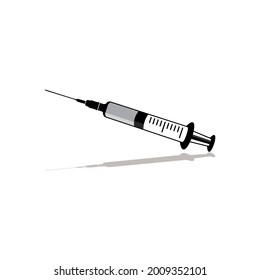 sterile and clean syringe icon vector