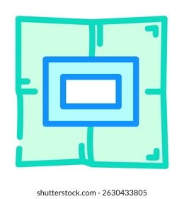 sterile drapes surgeon color icon vector. sterile drapes surgeon sign. isolated symbol illustration