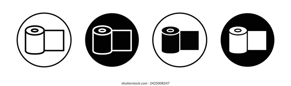 Sterile Gauze Vector Line Icon illustration.