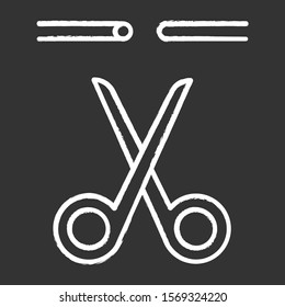 Sterilisation Chalk Icon. Fallopian Tubes Blocked. Vasectomy. Male Preservative Method With Surgical Procedure. Safe Sex. Permanent Pregnancy Prevention. Isolated Vector Chalkboard Illustration