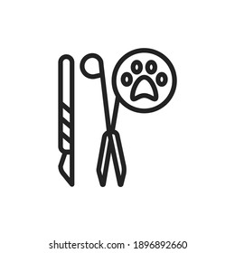 Sterilization black line icon. Birth control. Isolated vector element. Outline pictogram for web page, mobile app, promo.