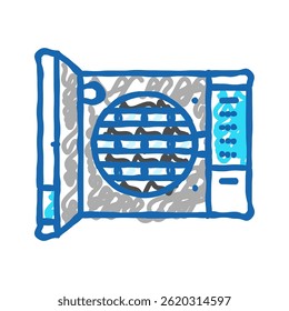 sterilization doodle icon sketch vector. sterilization sign. isolated symbol illustration