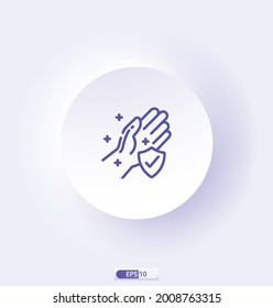 sterilization Icon. Medicine and Healthcare vector line icons, sign and symbols in flat design medicine and health with elements for mobile concepts and web apps.