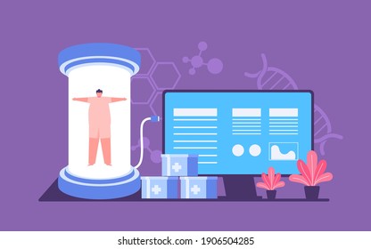 Resultados de esterilización ilustración de concepto vectorial médico