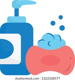 Sterilization Solvent concept vector icon design, Housekeeping symbol, Office caretaker sign, porter or cleanser equipment stock illustration