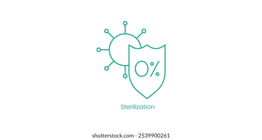 Sterilization Vector Icon for Food Safety and Sanitation