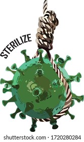 Sterilize and destroy the Cowid 19 virus.
