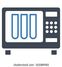 Sterilizer vector icon. Style is bicolor flat symbol, smooth blue colors, rounded angles, white background.