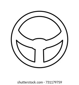 stering wheeler icon outline
