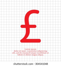 sterling sign, vector design for website