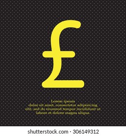 sterling sign, vector design for website