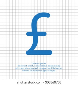 sterling sign, vector design for website