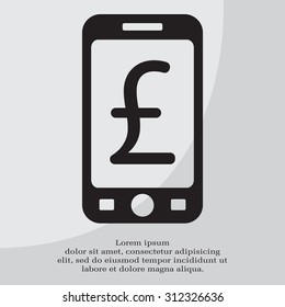 sterling sign, vector design for website