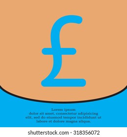 sterling sign, vector design for website