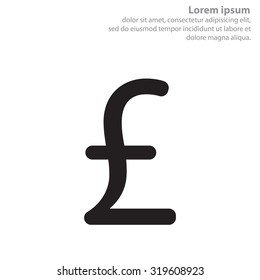 sterling sign, vector design for website