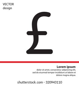 sterling sign, vector design for website