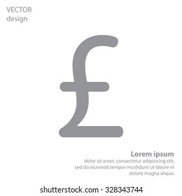 sterling sign, vector design for website