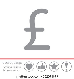 sterling sign, vector design for website